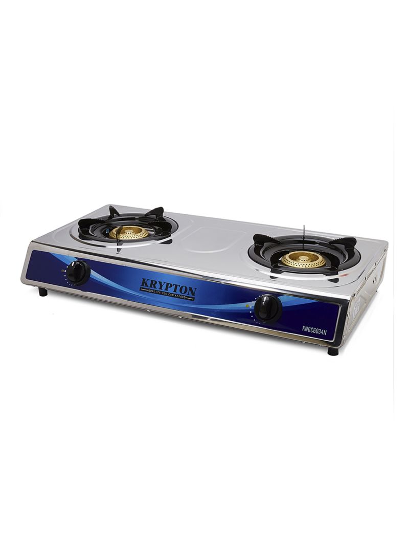 2 Burner Stainless Steel Gas Cooker KNGC6034N Silver